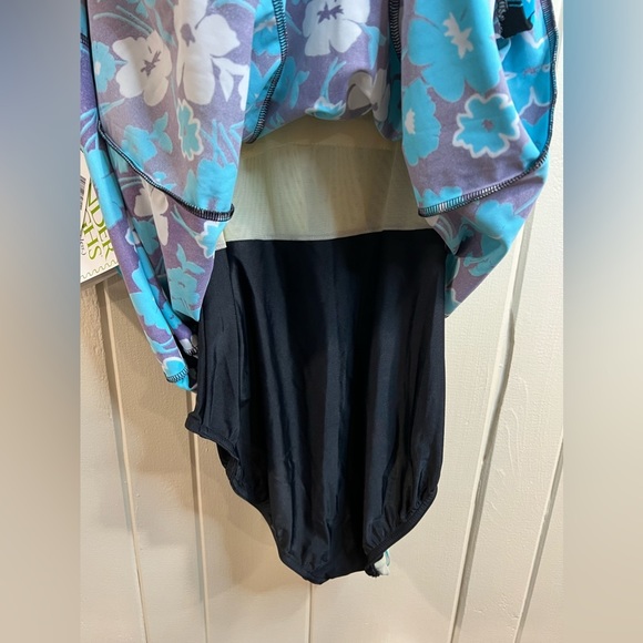 Fashion Bug Blue and Black one Piece Swimsuit - Picture 4 of 10